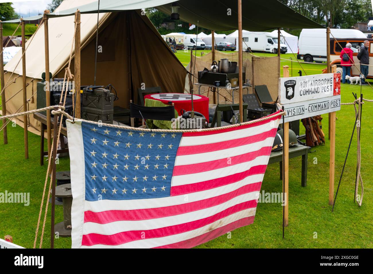 Ingleton 1940s Weekend, Ingleton, Yorkshire, England, 5.-8. Juli 2024. Stockfoto