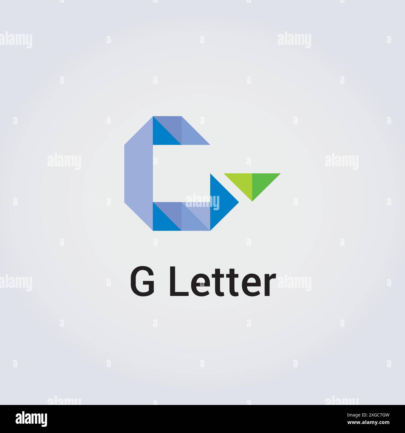 G Letter Icon Design einzelne isolierte Logo Design Marke Corporate Identity verschiedene Farben editierbare Vorlage Vektor Monogramm Emblem Illustration Marke Stock Vektor
