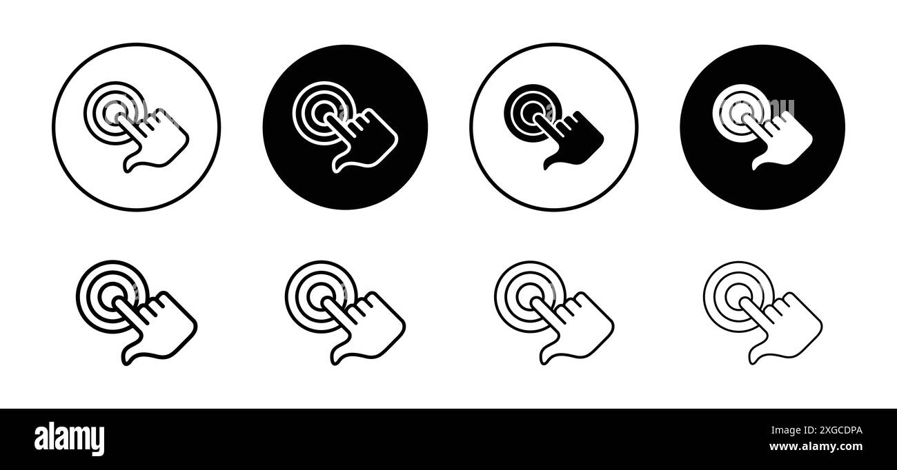 Sammlung von Symbolen für die Benutzeroberfläche Vektor-Logo für die Web-App-ui Stock Vektor