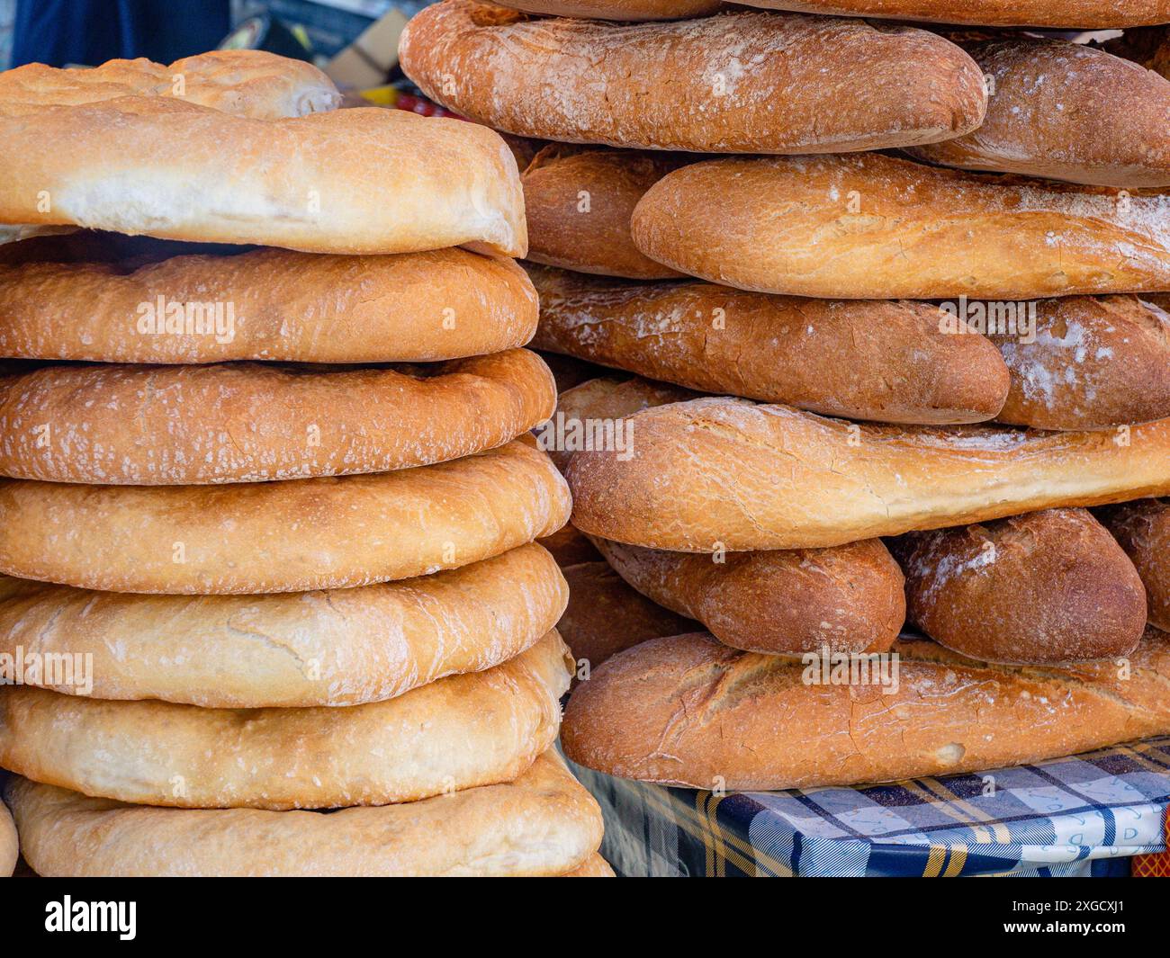 Brot, Cabezón de la Sal, Region Saja-Nansa, Kantabrien, Spanien. Stockfoto