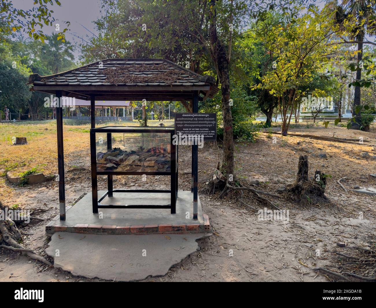 Ein Ort, der den Toten während des Konflikts der Roten Khmer gewidmet ist, in Choueng Ek, Phnom Pehn, Kambodscha, Indochina, Südostasien, Asien Stockfoto
