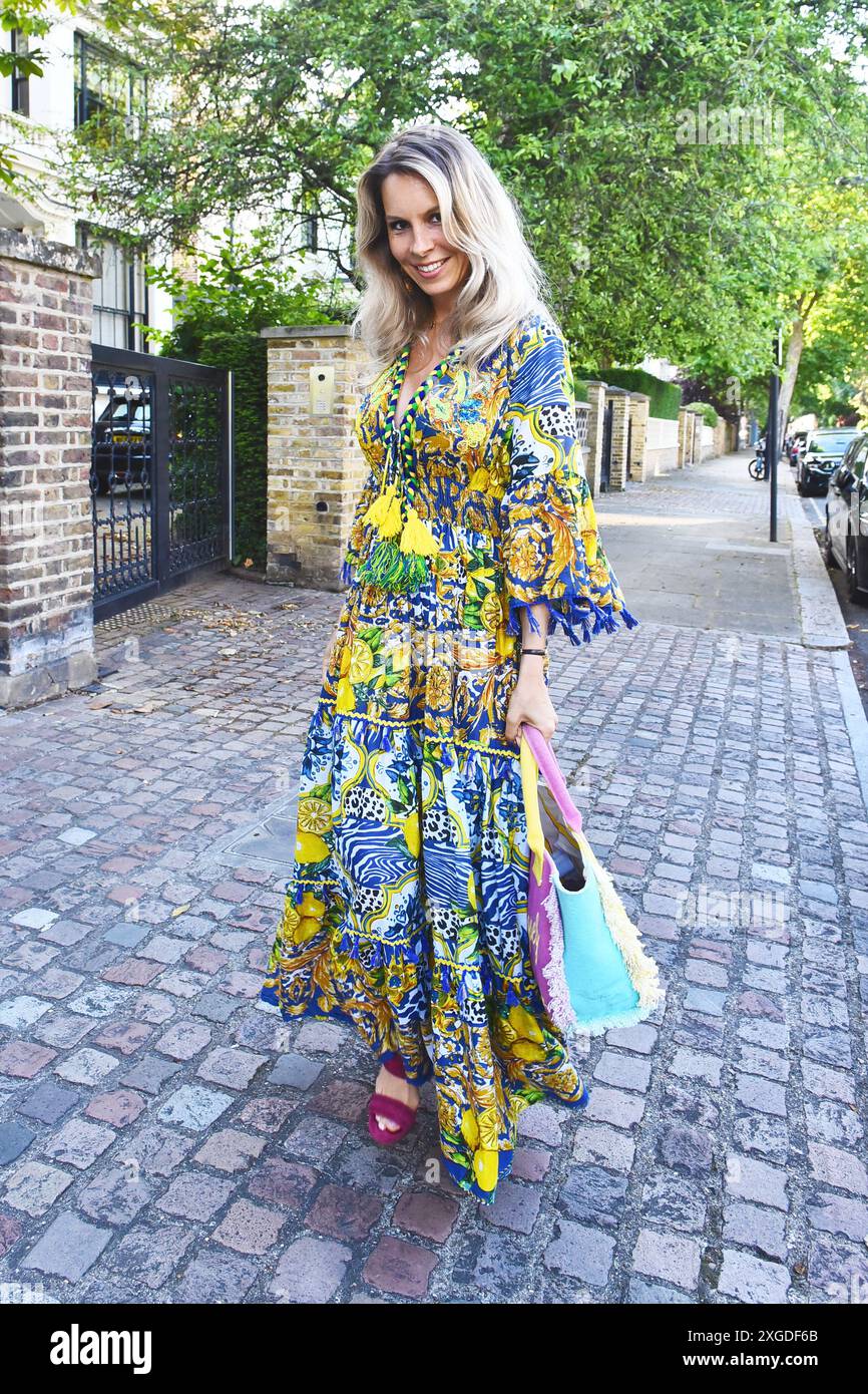 Leila Russack aka Miss Zagato nimmt am 7. Juli 2024 an der Jackie St Clair Summer Garden Party in Kensington, London, Vereinigtes Königreich Teil Stockfoto