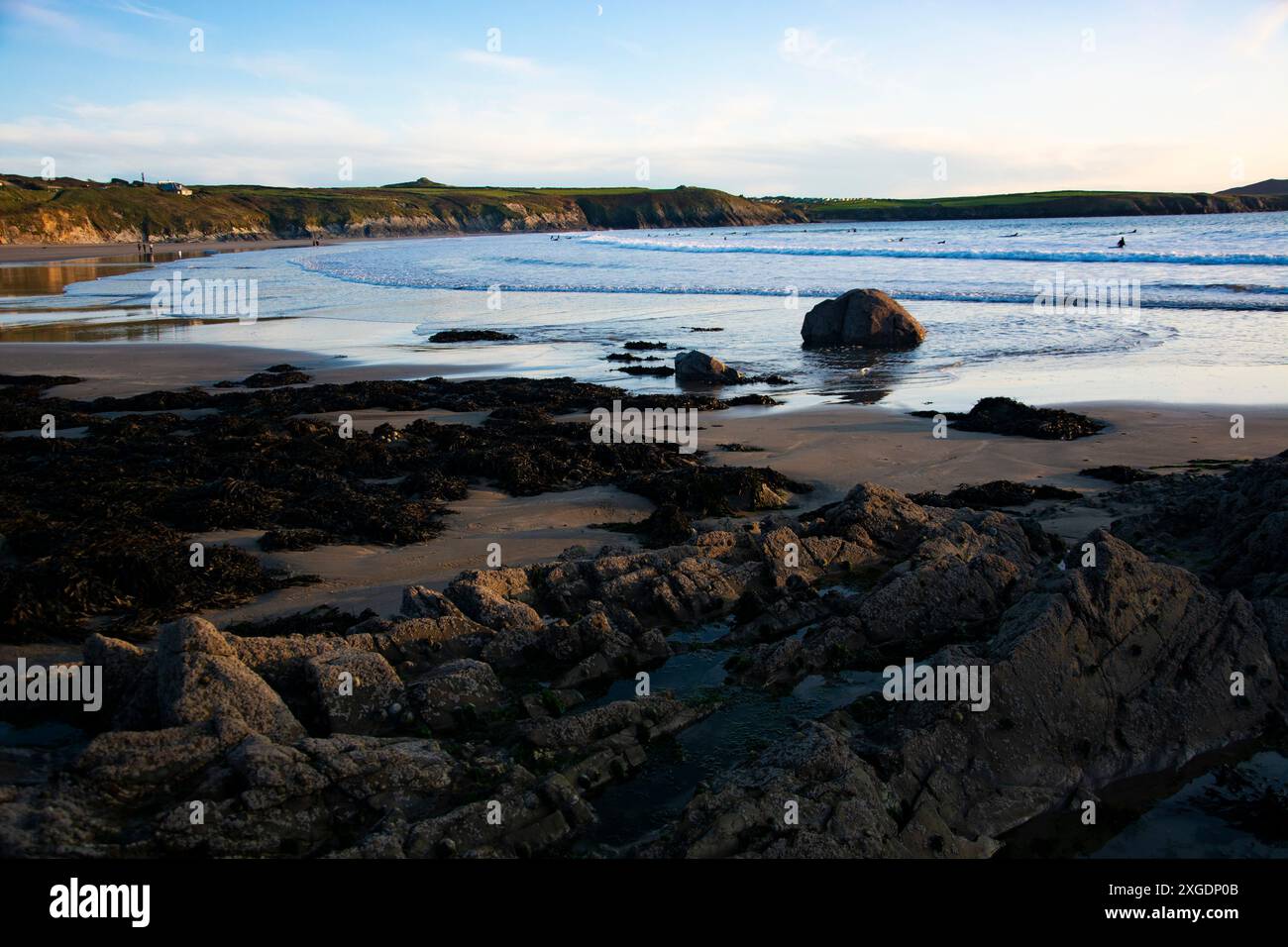 Eindrücke von Whitesands Bay im Pembrokeshire Nationalpark Stockfoto
