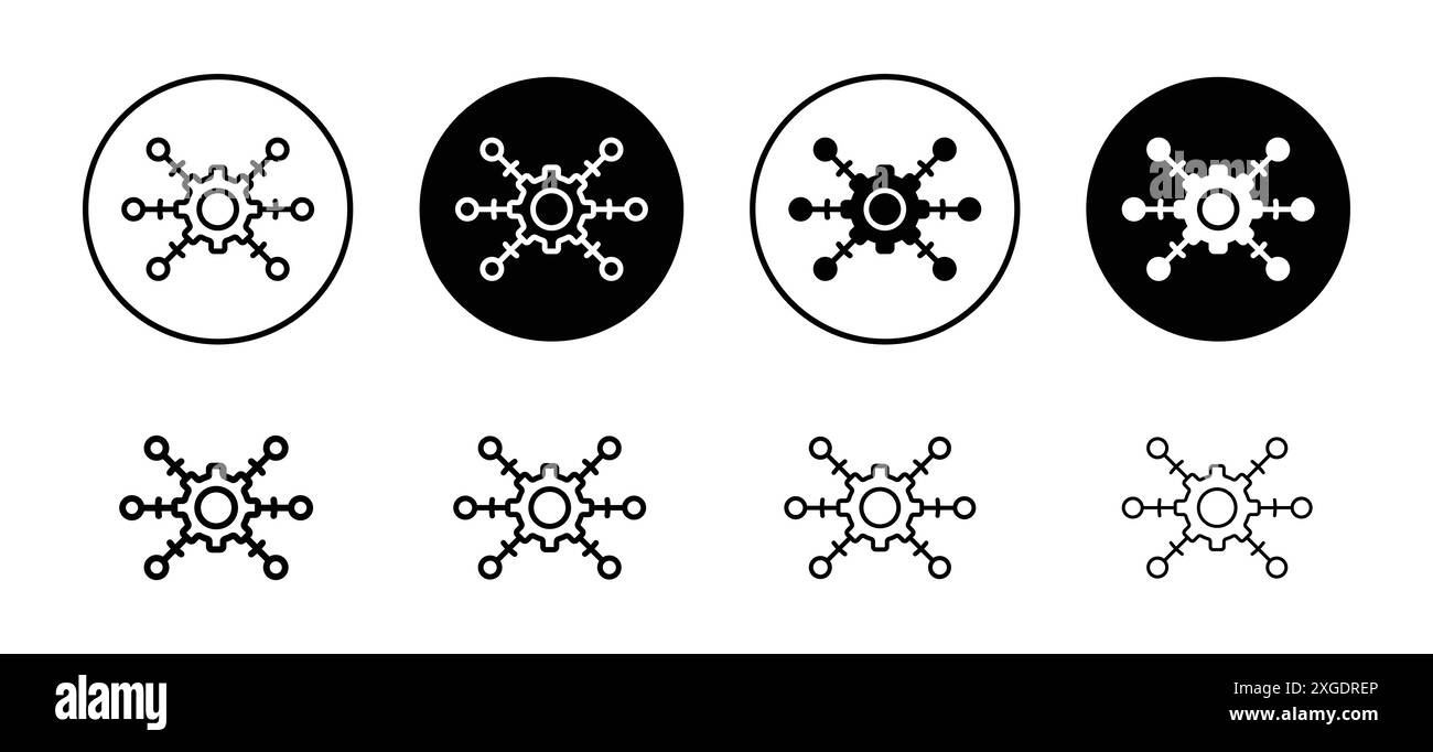 Nützliche Funktionen Symbol Vektor Logo Set Sammlung für Web App ui Stock Vektor
