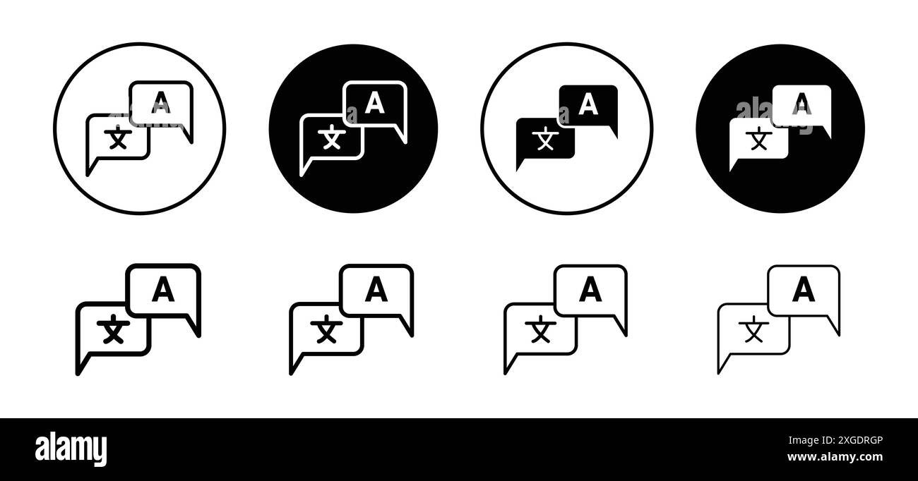 Sammlung der Vektor-Logo-Sets für die Web-App-benutzeroberfläche Stock Vektor