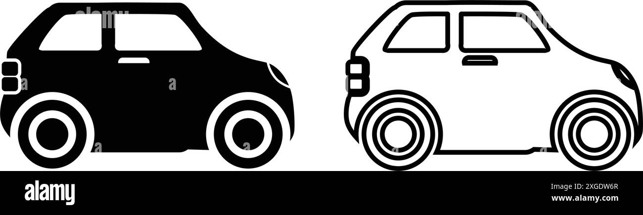 Symbol für Transport und Fahrzeug Stock Vektor