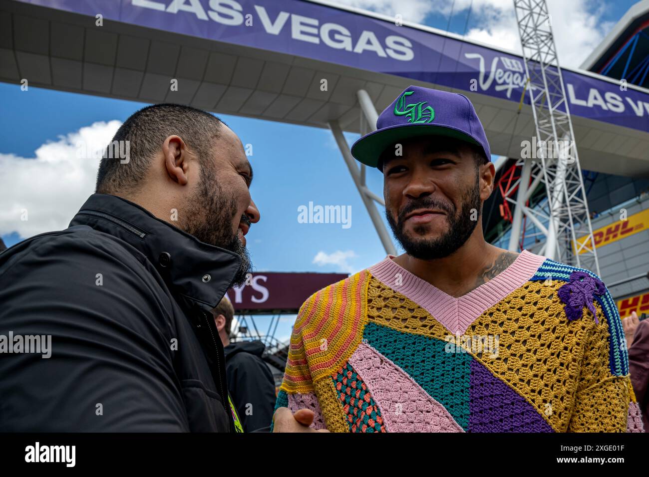 Silverstone, Großbritannien, 08. Juli 2024, Reece James, Fußballspieler am Renntag, 12. Runde der Formel-1-Meisterschaft 2024. Quelle: Michael Potts/Alamy Live News Stockfoto