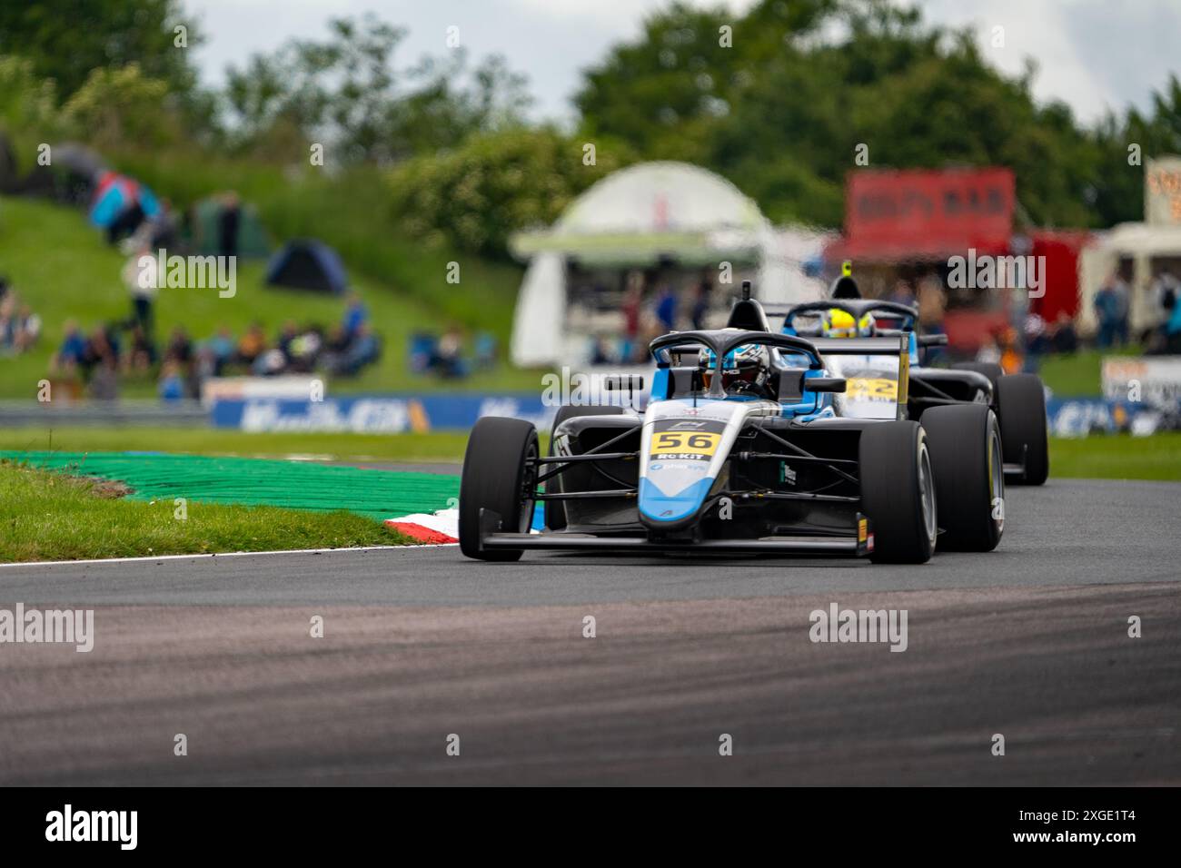 Andover, Hampshire - 8. Juni 2024: FIA Formel 4 Thruxton Qualifying Yuanpu CUI Phinsys von Argenti Stockfoto