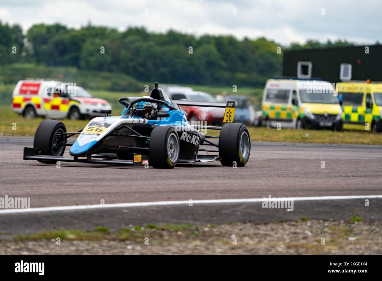 Andover, Hampshire - 8. Juni 2024: FIA Formel 4 Thruxton Qualifying Yuanpu CUI Phinsys von Argenti Stockfoto