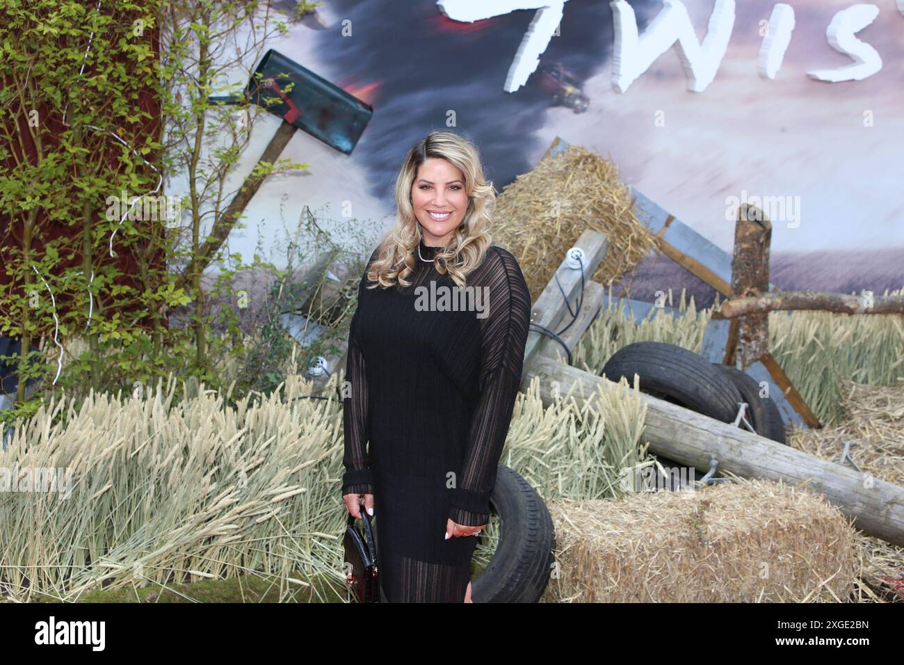 London, Großbritannien, 8. Juli 2024. Ashley Jay Sandberg besuchte die europäische Premiere von TWISTERS, Cineworld Leicester Square, London, Großbritannien. Credit Baz Seal/Alamy Live News Stockfoto