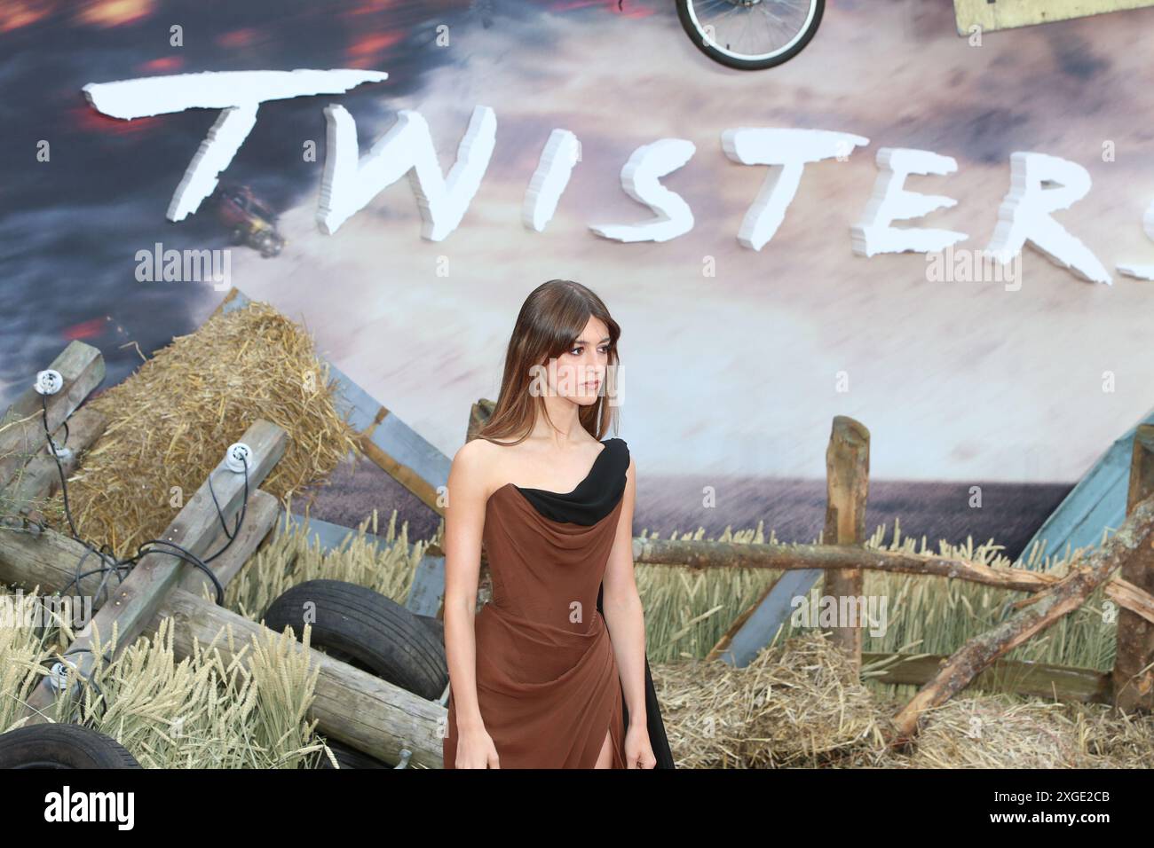 London, Großbritannien, 8. Juli 2024. Daisy Edgar-Jones nahm an der europäischen Premiere von TWISTERS am Cineworld Leicester Square in London Teil. Credit Baz Seal/Alamy Live News Stockfoto