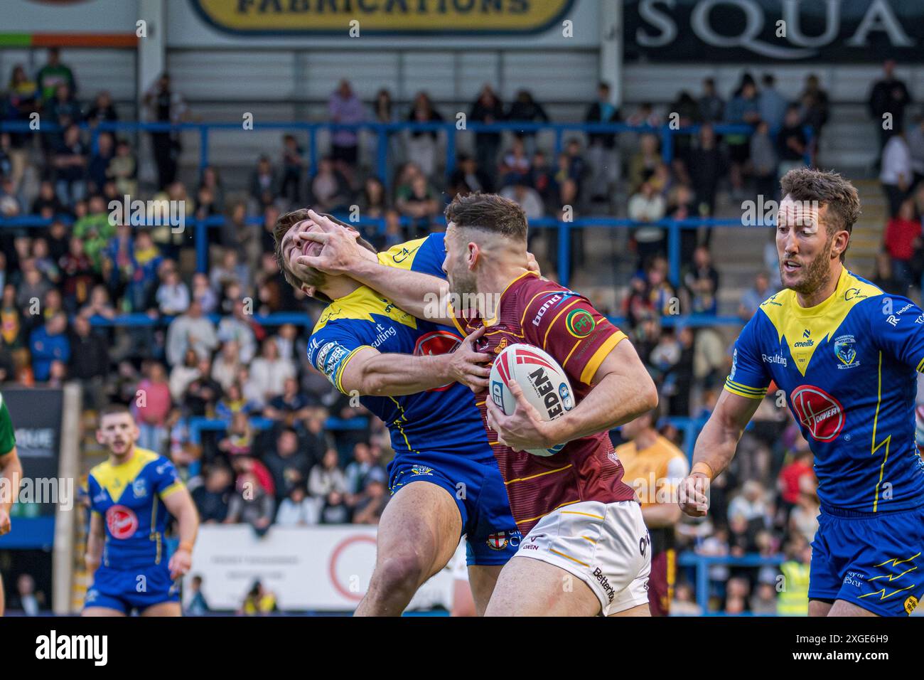 Warrington Wolves / Huddersfield Giants - Halliwell Jones Stadium, Warrington, Großbritannien, 05.07.2024 Stockfoto