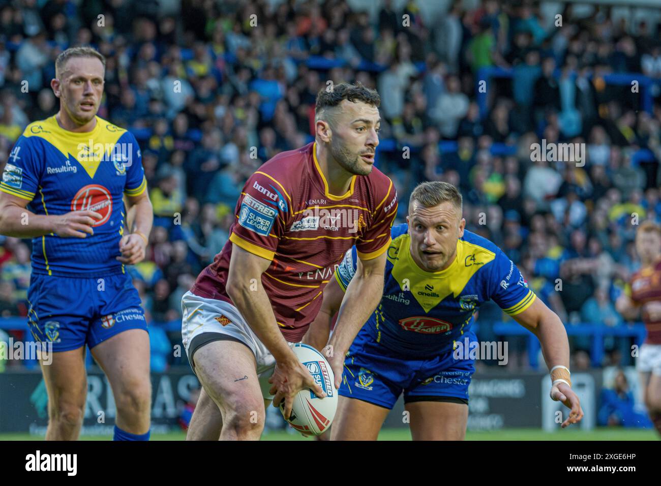 Warrington Wolves / Huddersfield Giants - Halliwell Jones Stadium, Warrington, Großbritannien, 05.07.2024 Stockfoto