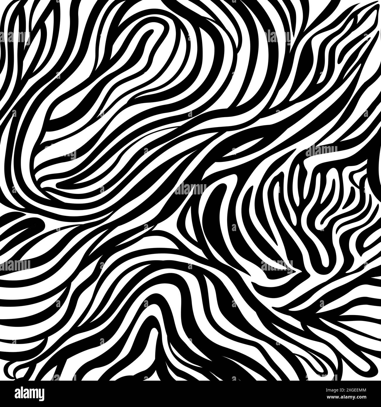 Nahtloses Muster Mit Zebradruck. Tierhaut. Stock Vektor