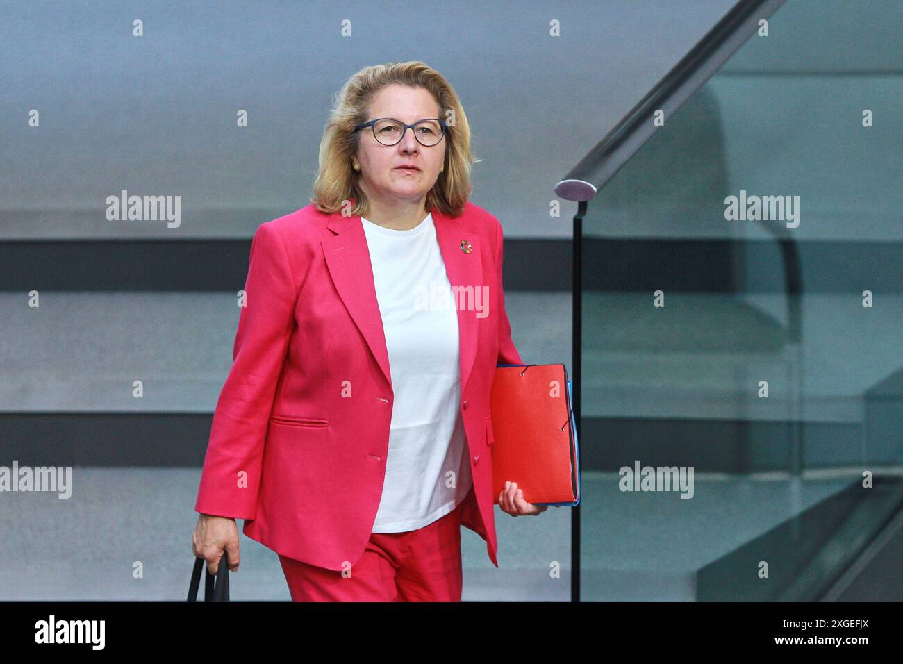 Berlin, Deutschland, 04.07.2024: Deutscher Bundestag: 181. Bundestagssitzung: Entwicklungsministerin Svenja Schulze, SPD *** Berlin, 04 07 2024 Deutscher Bundestag 181 Bundestagssitzung Entwicklungsministerin Svenja Schulze, SPD Copyright: XdtsxNachrichtenagenturx dts 43486 Stockfoto