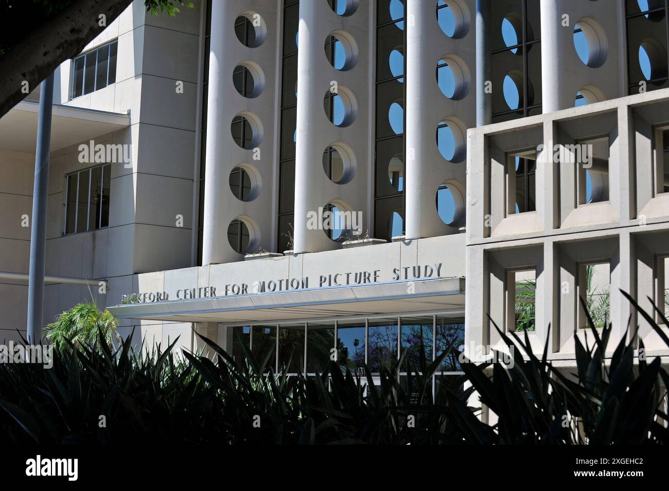 Film, Film, Geschichte, Studium, Architektur, modern, 1960er Jahre, Pickford Center, Motion Picture, Studie, Hollywood, Vine Street, Los Angeles, Kalifornien, Amerika, USA Stockfoto