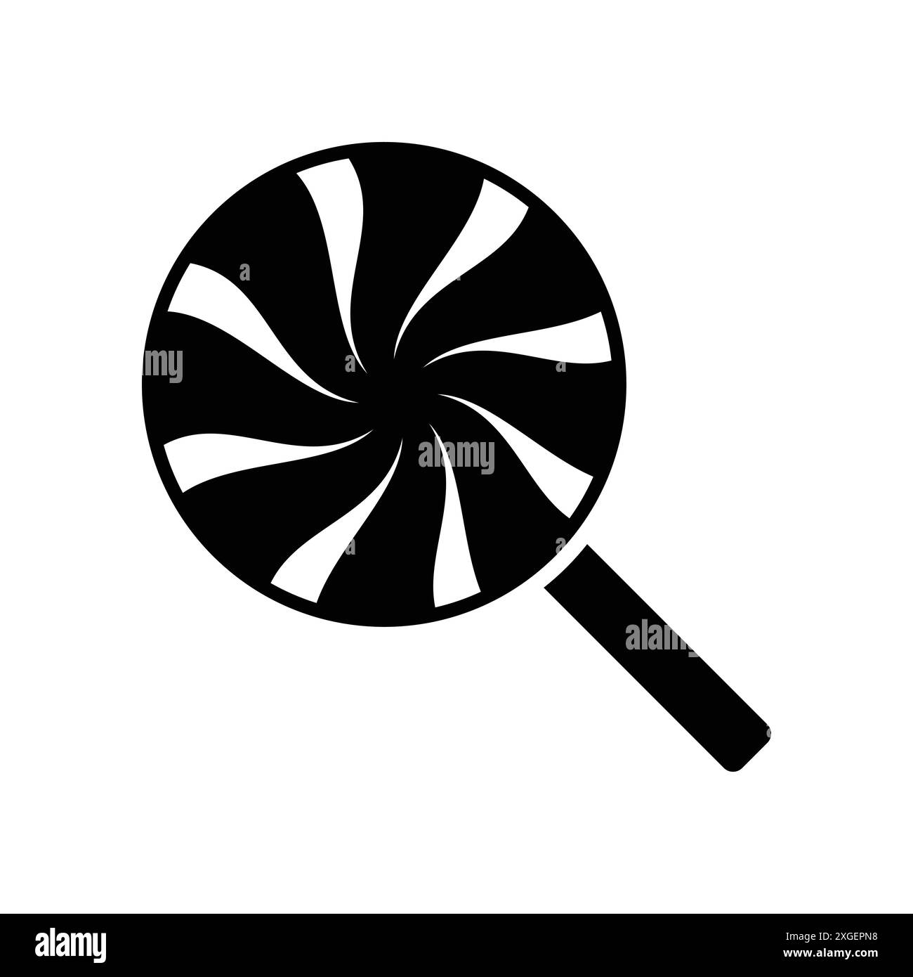 Süßigkeitensymbol Vektor-Design-Vorlage in weißem Hintergrund Stock Vektor