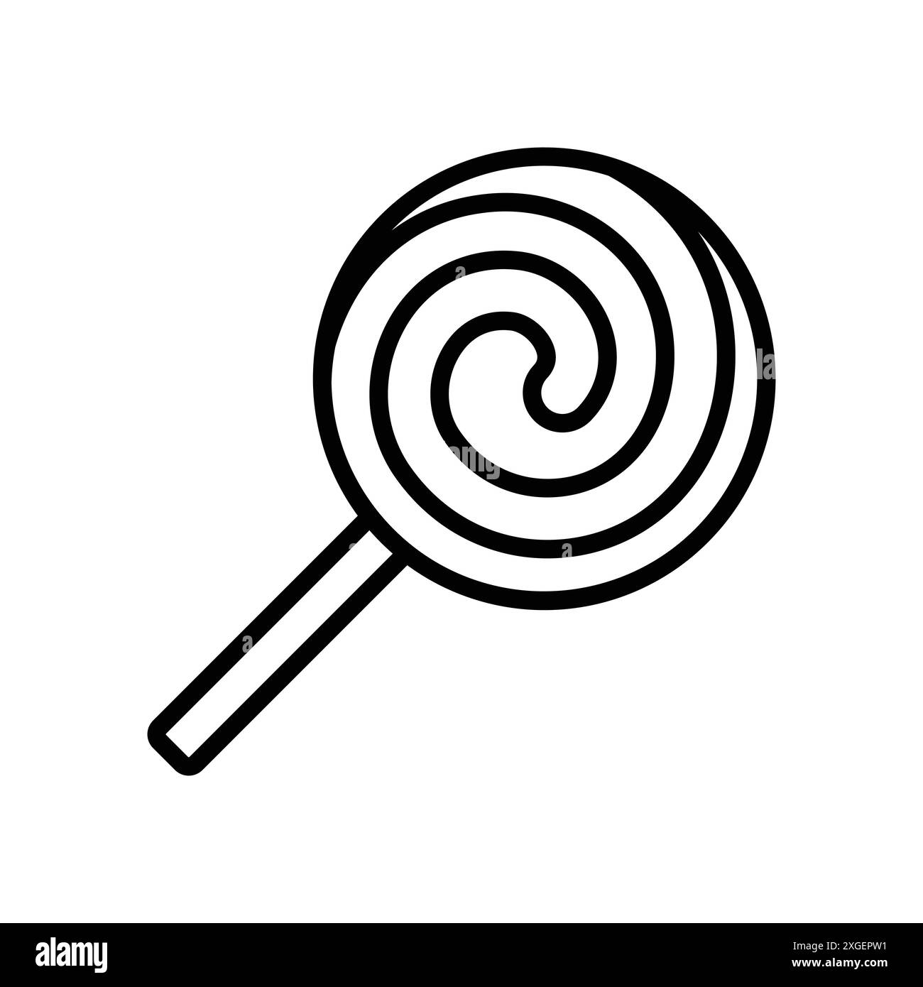 Süßigkeitensymbol Vektor-Design-Vorlage in weißem Hintergrund Stock Vektor