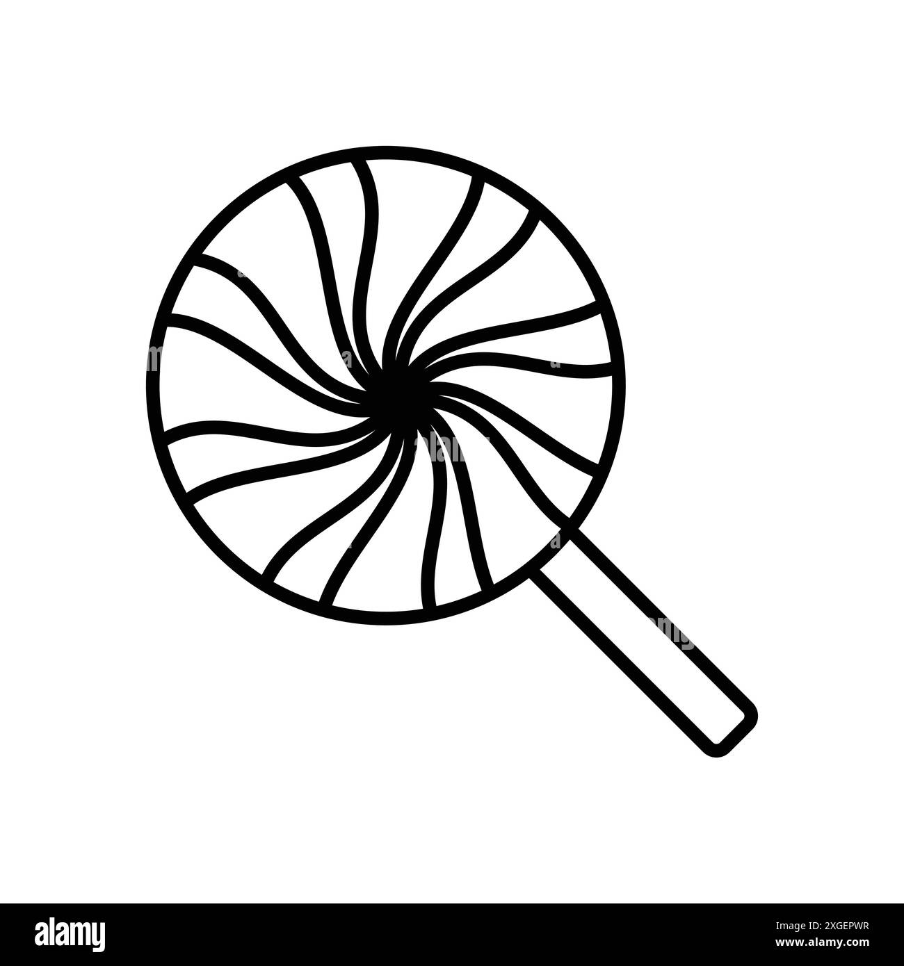 Süßigkeitensymbol Vektor-Design-Vorlage in weißem Hintergrund Stock Vektor