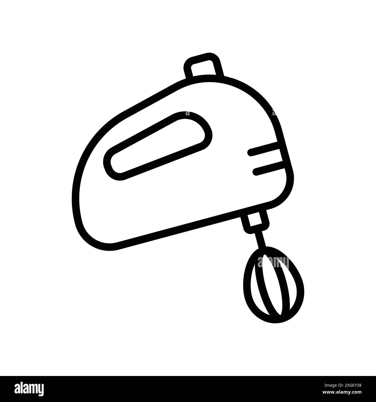 Handmixer Symbol Vektor Design Vorlage in weißem Hintergrund Stock Vektor