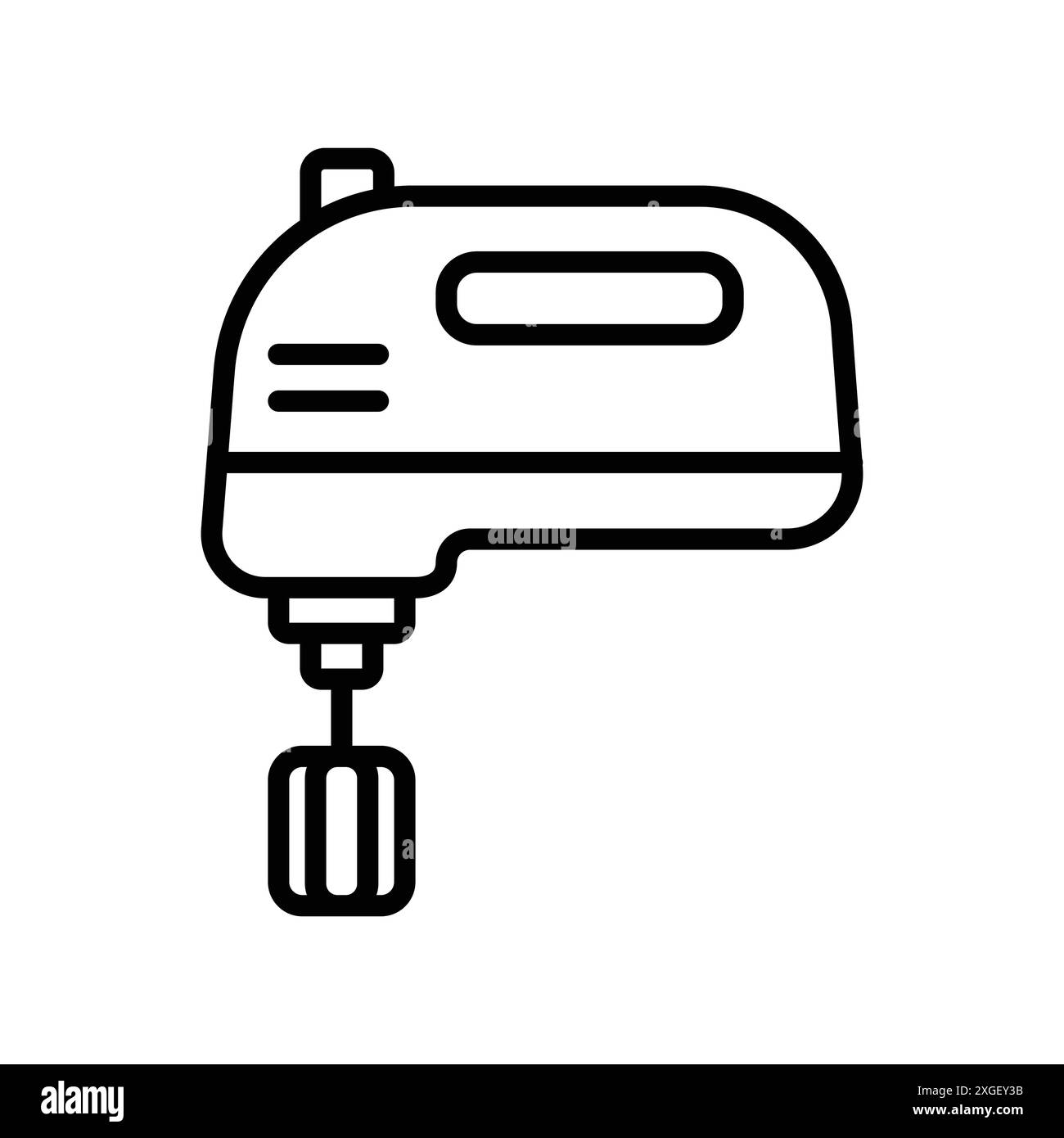 Handmixer Symbol Vektor Design Vorlage in weißem Hintergrund Stock Vektor