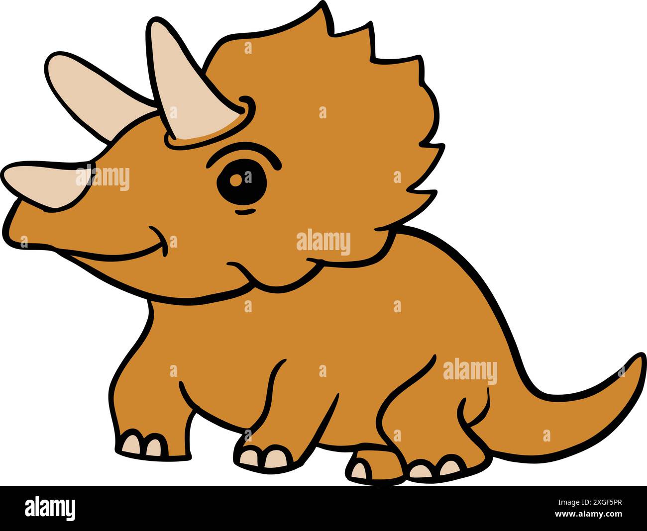 Süße und lustige Dinosaurier im Cartoon-Stil Stock Vektor