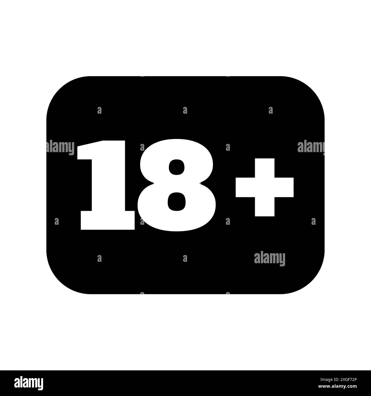 Schild „No under 18“ auf schwarzer Hintergrundzeichnung gemäß Abbildung.18 Schild. Kein 18-Jahres-Zeichen Stockfoto Schild „No under 18“ auf schwarzer Hintergrundzeichnung gemäß Abbildung.18 Schild. Kein 18-Jahres-Zeichen Stockfoto