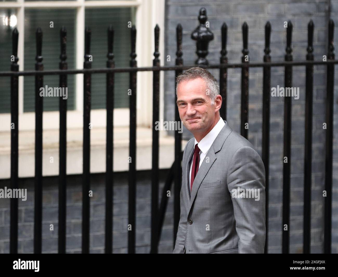 London, UK, 5. Juli 2024. Der neu ernannte Staatssekretär für Wissenschaft, Innovation und Technologie Peter Kyle kommt in der Downing Street Nr. 10 in London, Großbritannien Stockfoto