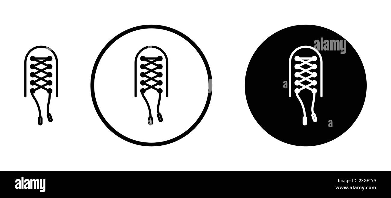 Schuhspitze Icon Vektor-Logo-Set-Kollektion für Web-App-ui Stock Vektor
