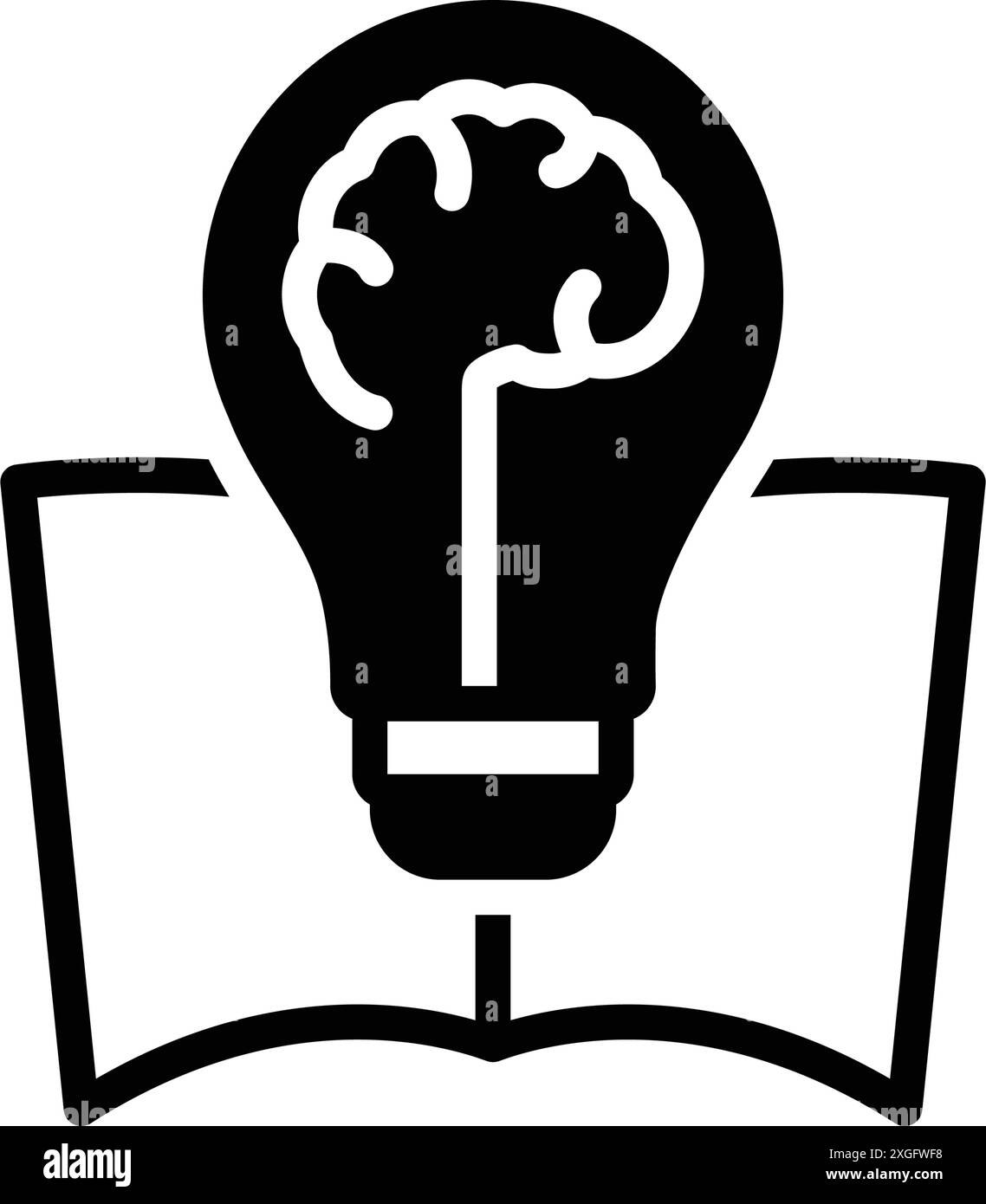 Symbol für die Macht des Wissens, der Macht Stock Vektor