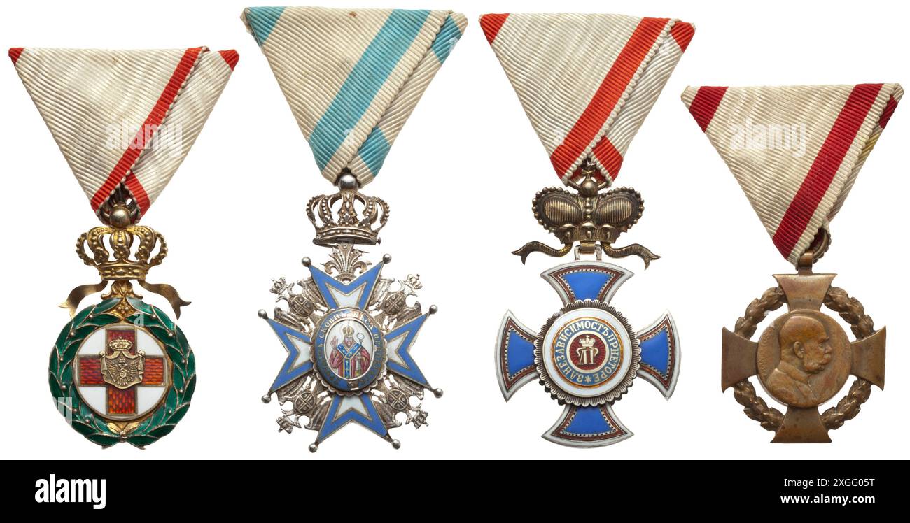 Medaillen und Dekorationen, Ritterorden, Ritterkreuz, 19. Jahrhundert, EIGENTUM FREIGEGEBEN Stockfoto