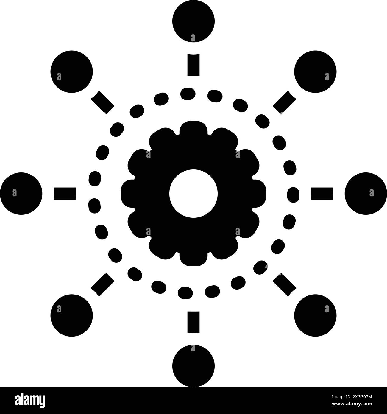 Symbol für Algorithmus, Kanal Stock Vektor