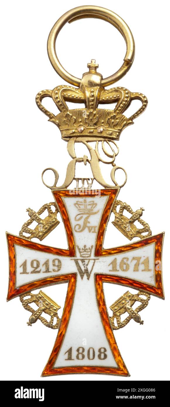 Medaillen und Dekorationen, Ritterorden, Ritterkreuz, 19. Jahrhundert, EIGENTUM FREIGEGEBEN Stockfoto