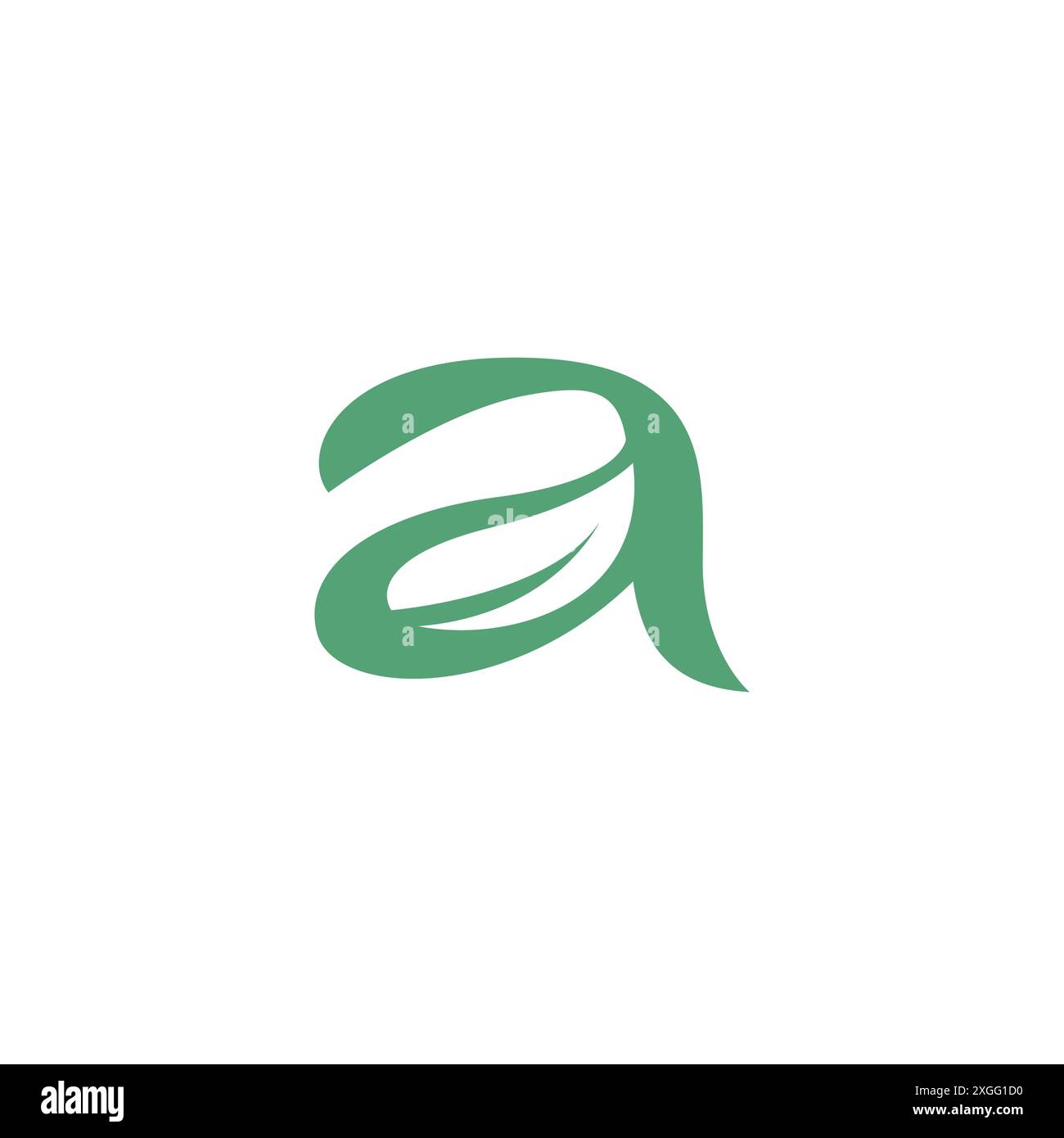 Letter A Leaf Logo Vektor. Initial A Leaf Nature Logo Stock Vektor