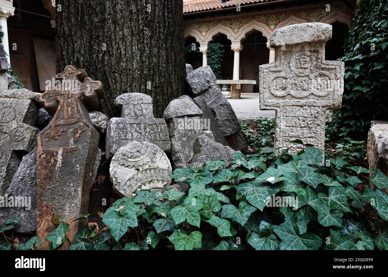 Die winzige Stavropoleos-Kirche aus dem 18. Jahrhundert, eines der schönsten religiösen Denkmäler der Hauptstadt, ursprünglich Teil des Stavropoleos-Klosters, Ol Stockfoto