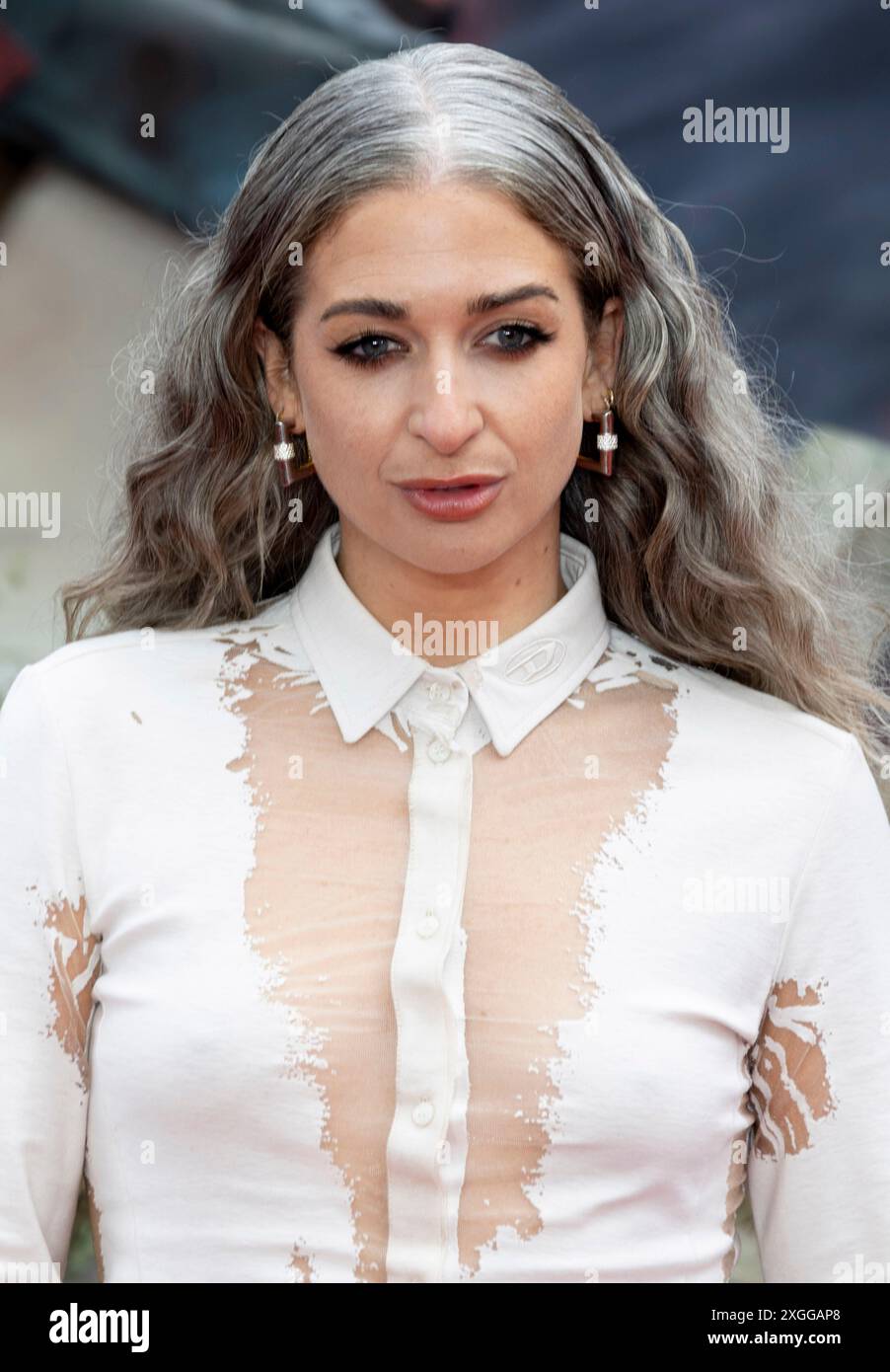 8. Juli 2024, London, England, Großbritannien - Harriet Rose bei der Premiere der Twisters European, Cineworld Leicester Square Stockfoto