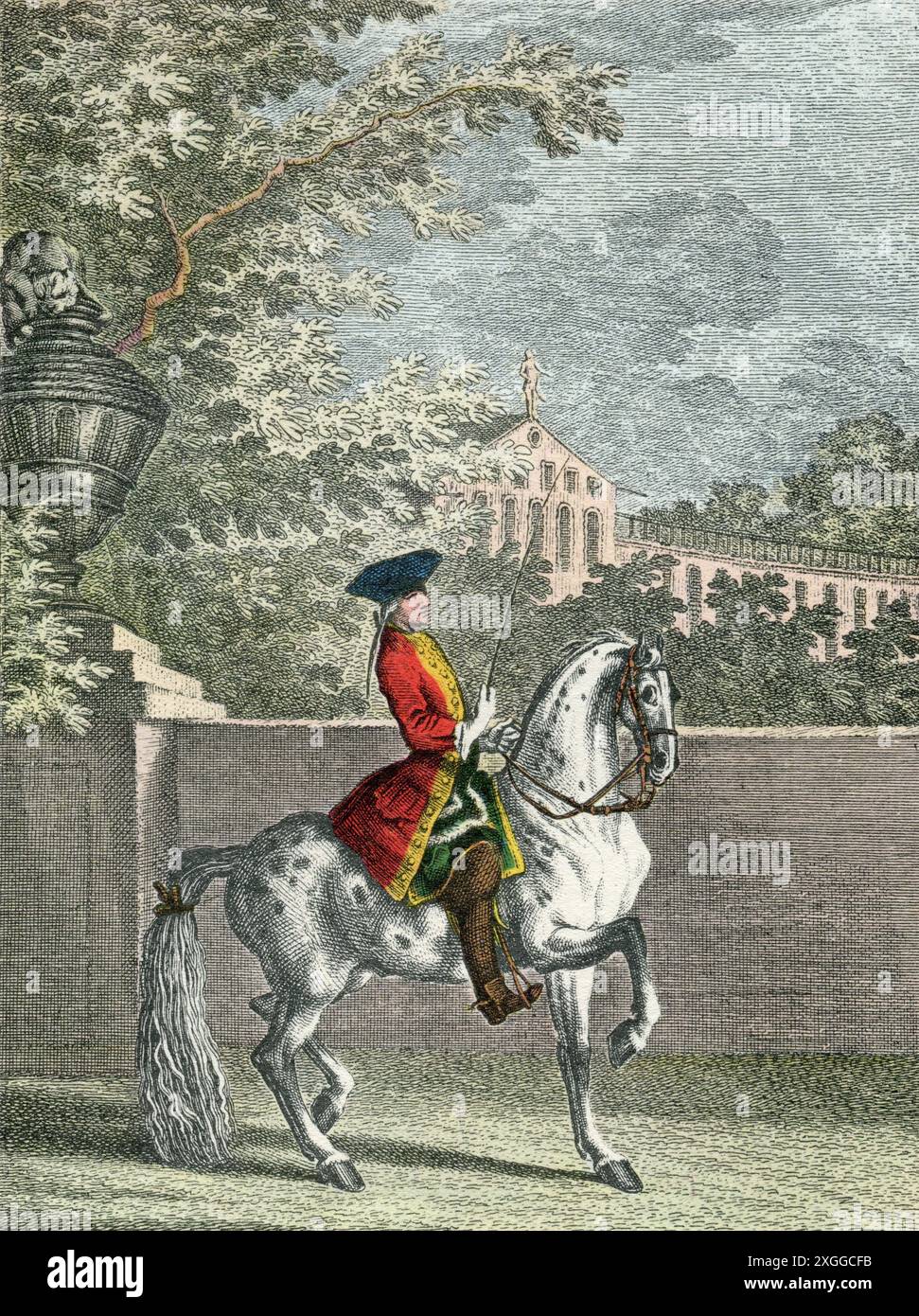 Sport, Reiten, Reitsport, Durchfahrt geradeaus, URHEBERRECHT DES KÜNSTLERS MUSS NICHT GELÖSCHT WERDEN Stockfoto