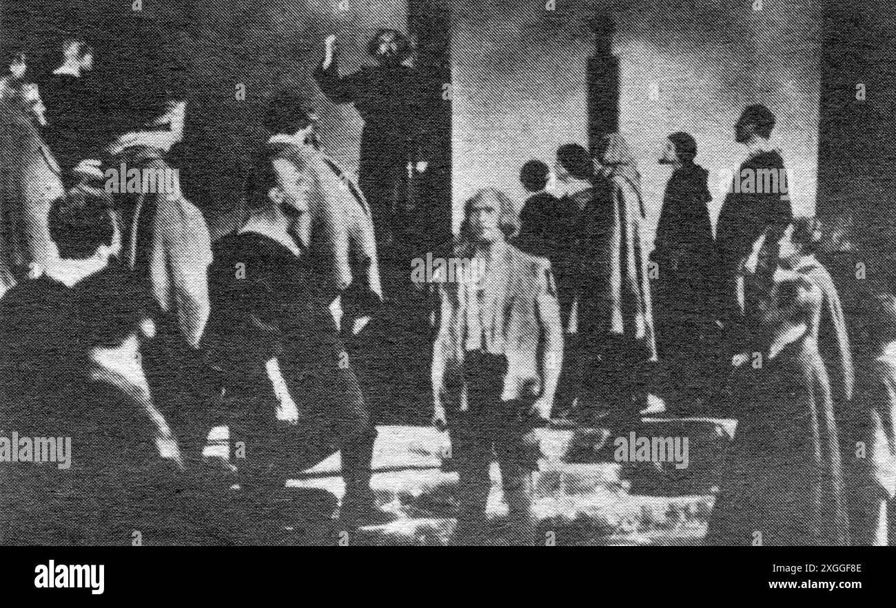 theater / Theater, Theaterstück, 'Wilhelm Tell', von Friedrich Schiller (1759 - 1805), Ruetli Eath, Berlin, 1919, das URHEBERRECHT DES KÜNSTLERS MUSS NICHT GELÖSCHT WERDEN Stockfoto