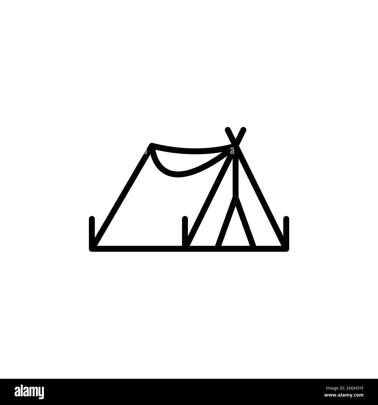 Camping-Symbol Vektor-Logo-Set-Kollektion oder Bundle-Pack-Gruppe Stock Vektor