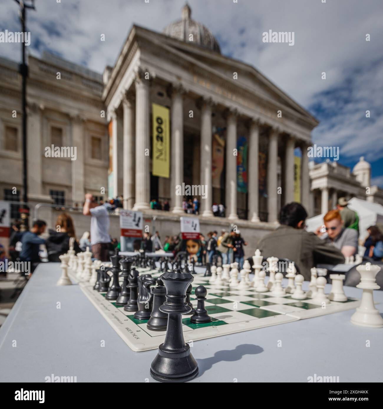 Chess in Schools and Communities (CSC) Benefizveranstaltung in London. Stockfoto