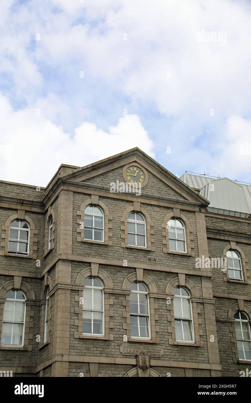 Das Jersey General Hospital in Saint Helier Stockfoto