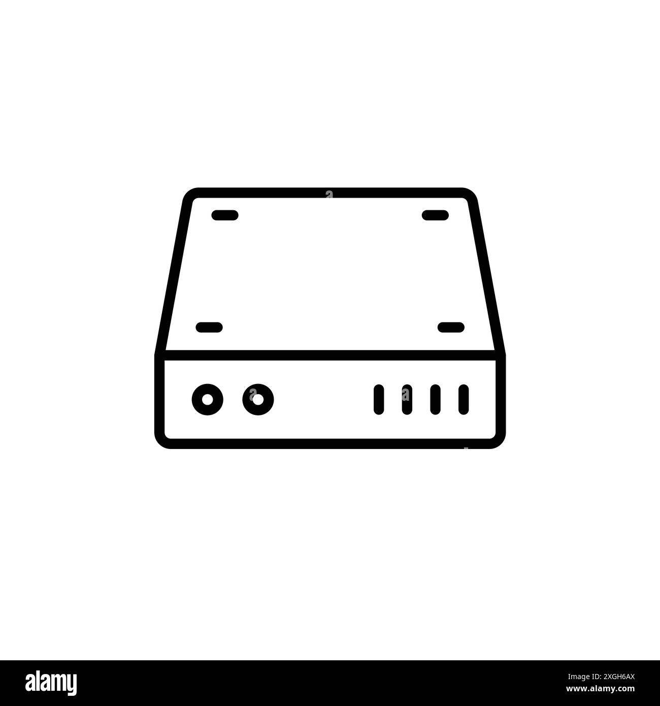 Festplattensymbol Vektor-Logo Set Collection oder Bundle Pack Group Stock Vektor