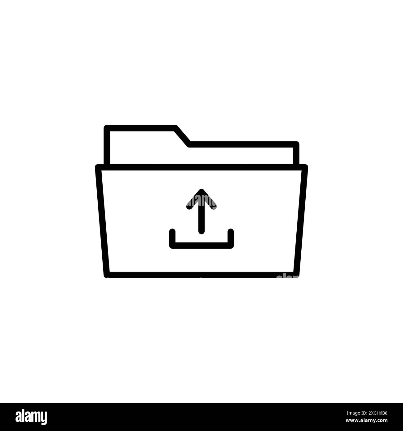 Ordner-Upload-Symbol Vektor-Logo Set Collection oder Bundle Pack Group Stock Vektor