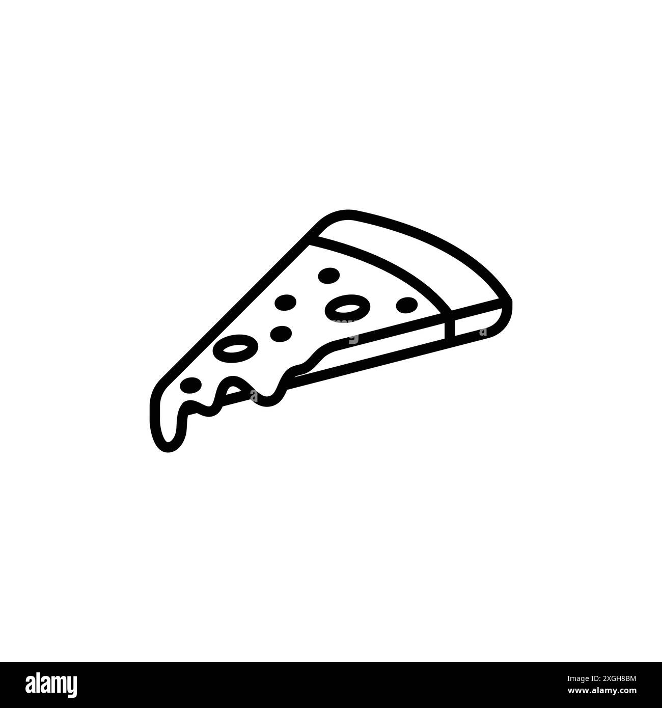 Pizza Slice Symbol Vektor Logo Set Kollektion oder Bundle Pack Gruppe Stock Vektor