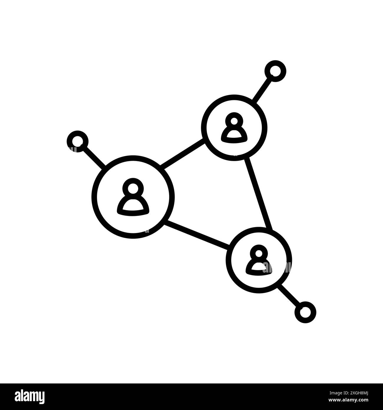 Social Network Symbol Vector Logo Set Collection oder Bundle Pack Group Stock Vektor