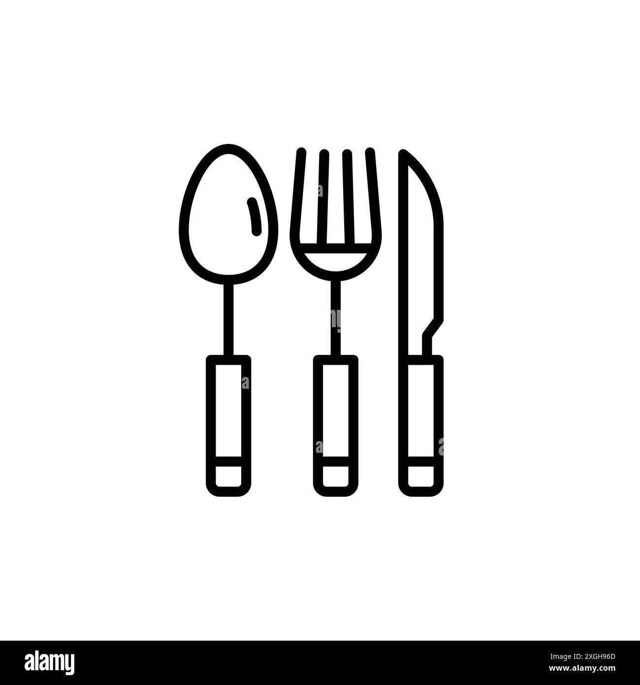 Utensilien Symbol Vektor Logo Set Sammlung oder Bündelpackung Gruppe Stock Vektor