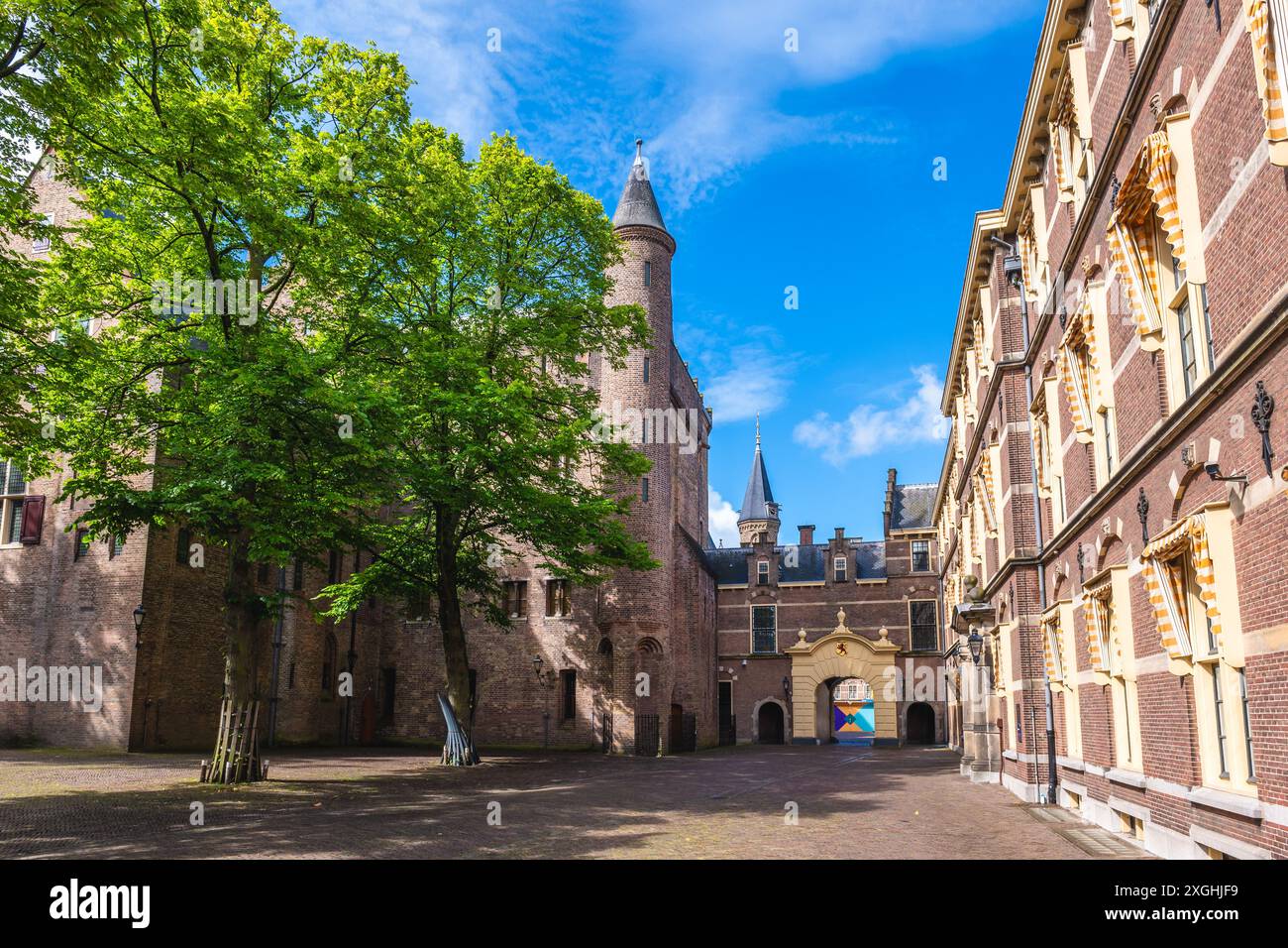 Der Ridderzaal, Rittersaal, das Hauptgebäude des Binnenhof in den Haag, Niederlande Stockfoto