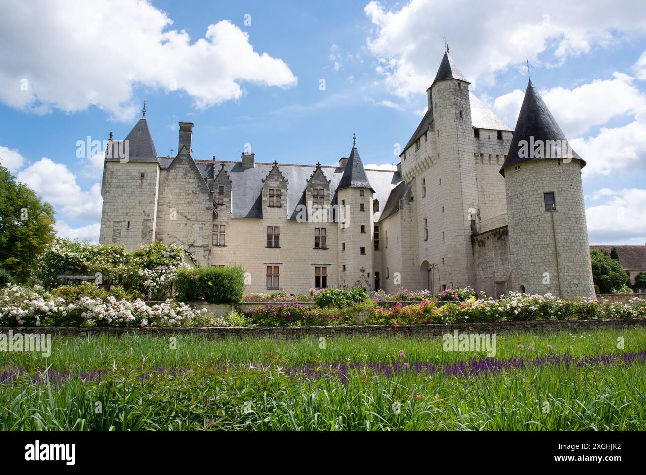 Garten Château du Rivau Stockfoto