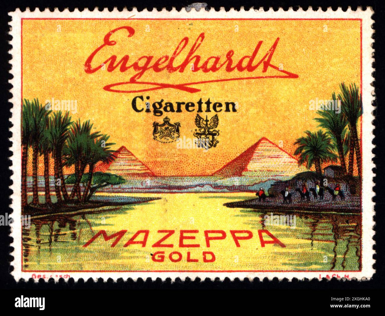 Werbung, Tabak, Tattersall Zigaretten, Leopold Engelhardt Tabakfabriken, ZUSÄTZLICHE-RECHTE-FREIGABE-INFO-NICHT-VERFÜGBAR Stockfoto