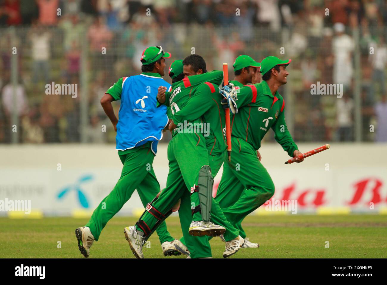 Bangladesch-New Zealand One Day Inter National (ODI): Viertes Spiel von fünf Matches im Sher-e-Bangla National Cricket Stadium in Mirpur, Dhaka, Bang Stockfoto